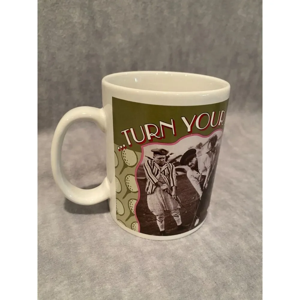 2000 The Three Stooges Coffee Cup Mug Playing Golf‎